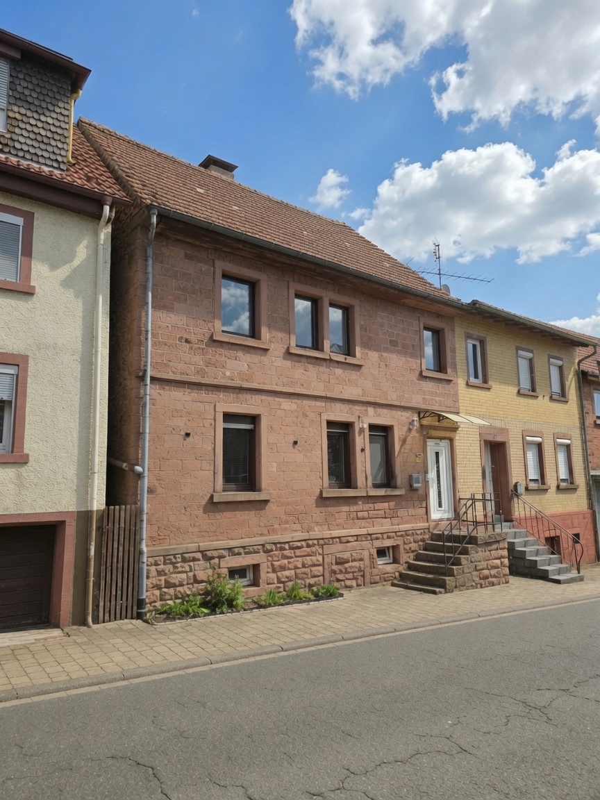 Objekt Mudau Seitenansicht Reihenmittelhaus Mudau